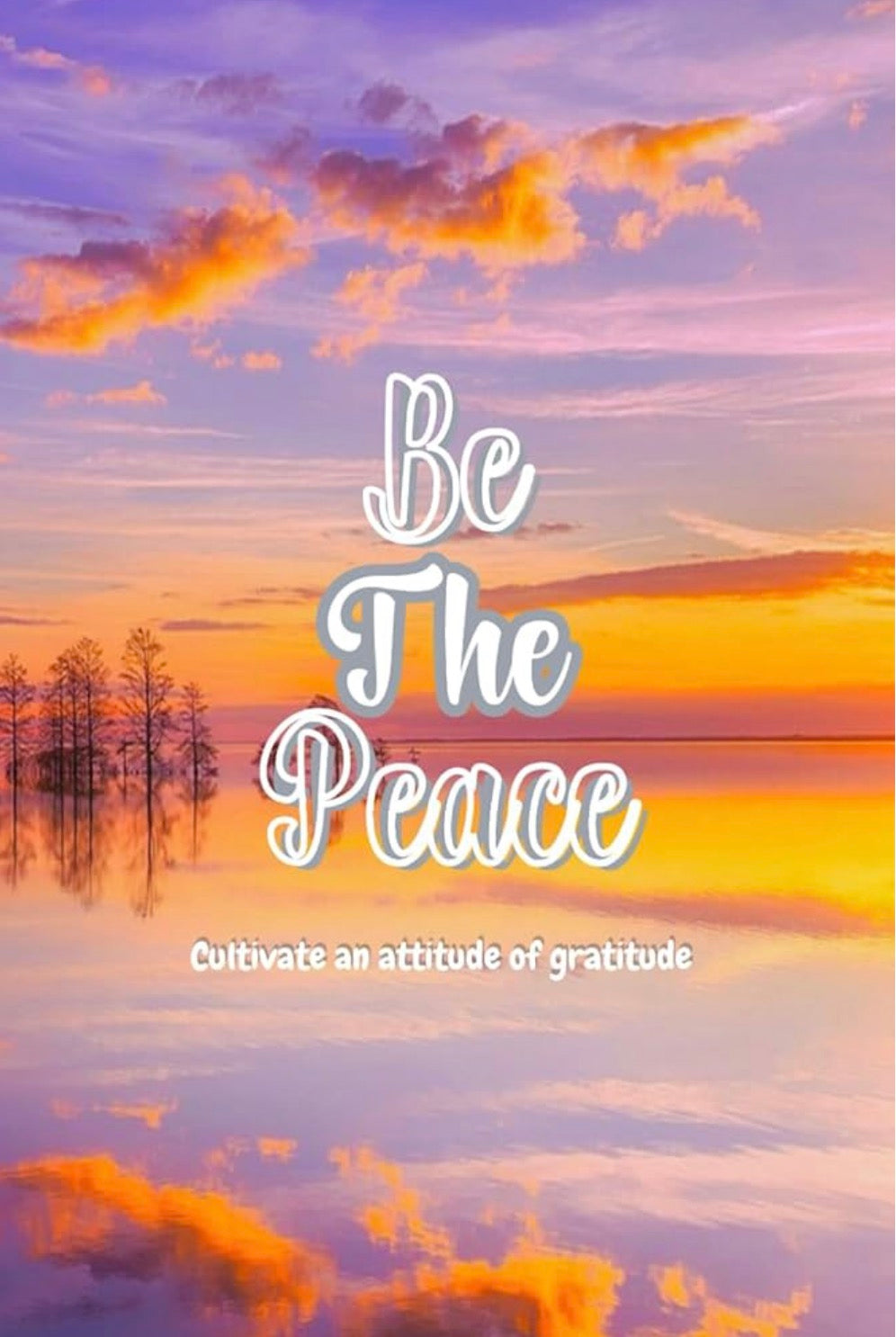Be The Peace gratitude journal promoting positivity and peace with flexible dated entries in paperback form