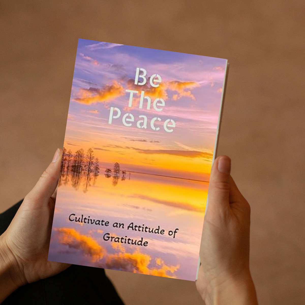 Be The Peace gratitude journal with lined pages and flexible date entry for cultivating positivity and mindfulness